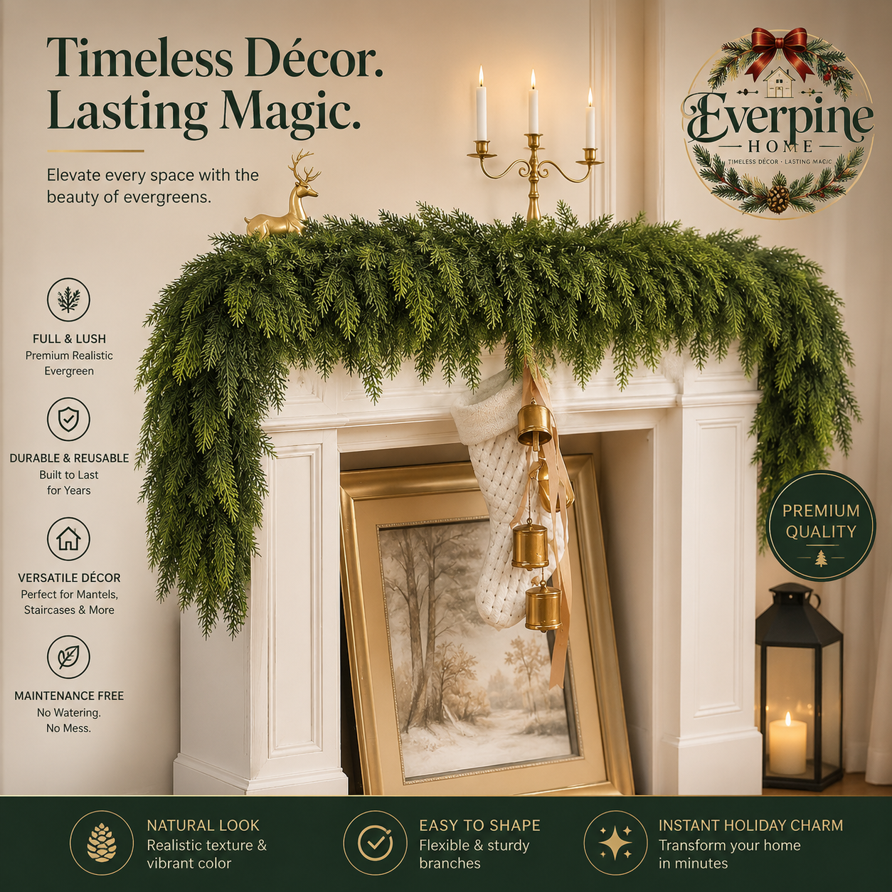 6 FT Artificial Cedar Garlands